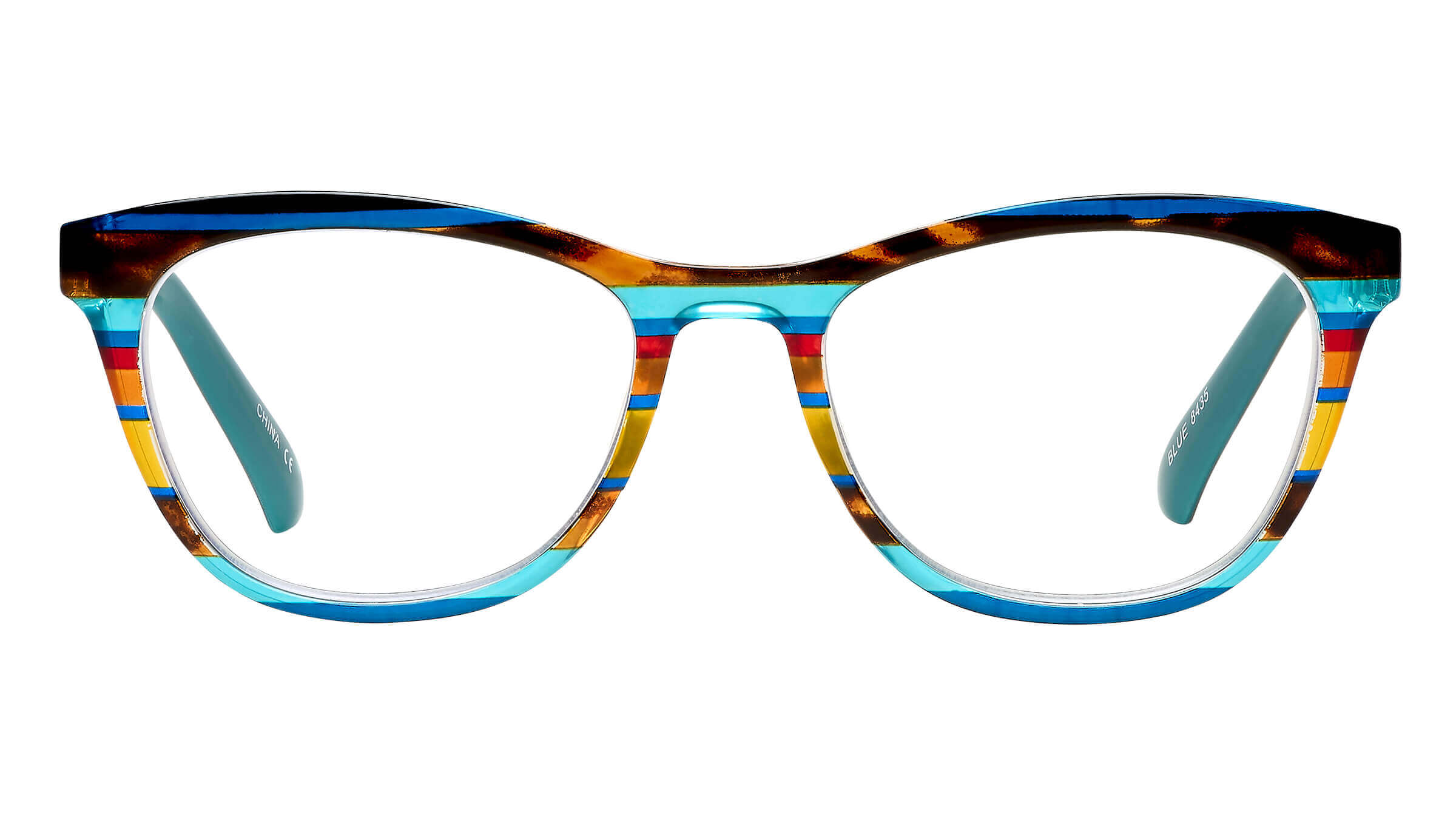 VK Couture Blue Light Readers 9308 Geneva – Stylish Blue Stripe