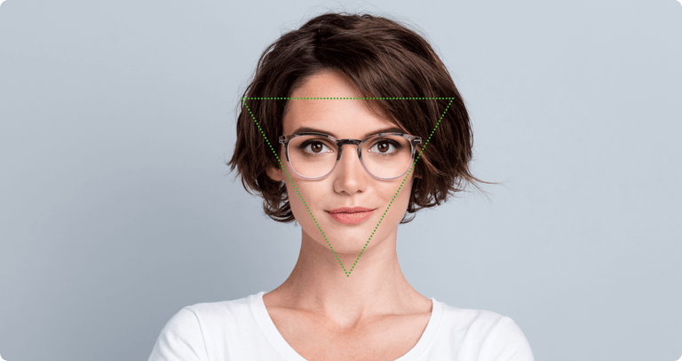 Recommending Glasses for Triangle-Shaped Faces
