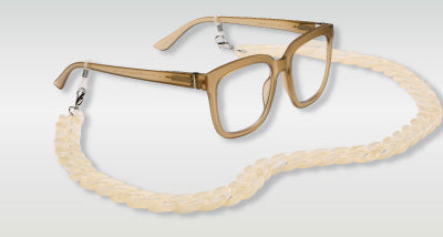 glasses with acrylic link chain