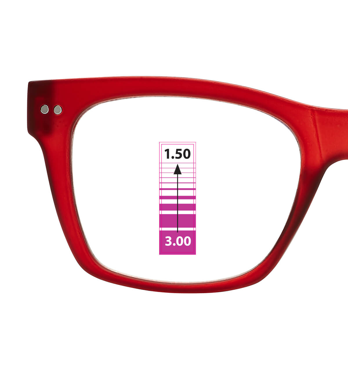 thumbnail image 2 of Lightweight Reading Glasses +1.00 To +3.00 - Matte Color Frames, No-Screw Hinges 2 of 13