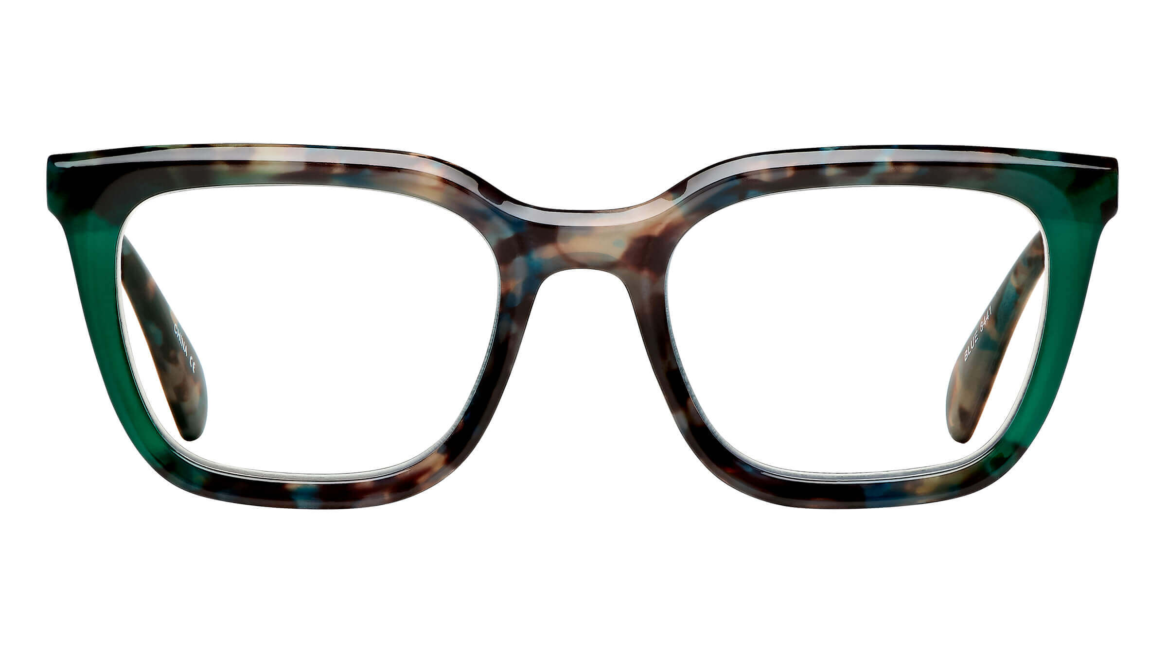 VK Couture Blue Light Readers 9314 Demi Green Glasses | SAV EYEWEAR