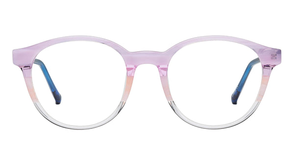 Jason Wu Light Blue Oval Sunglasses with Purple Lenses Jason Wu Oval Sunglasses Light Blue Periwinkle Retro UV  main image 3