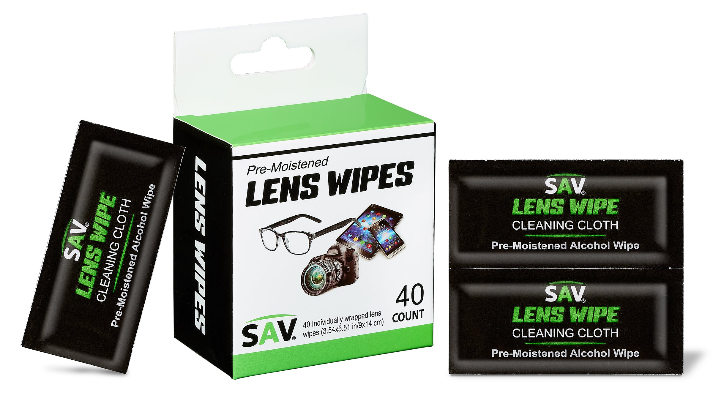 40 Count Eyewear Lens Wipes - LW40