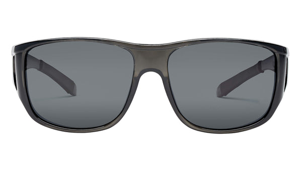 Fitover Sunglasses Polarized Gray Lenses UV Protection for Prescription Glasses Haven Designer Fitover Sunglasses Solana in Black  main image 2