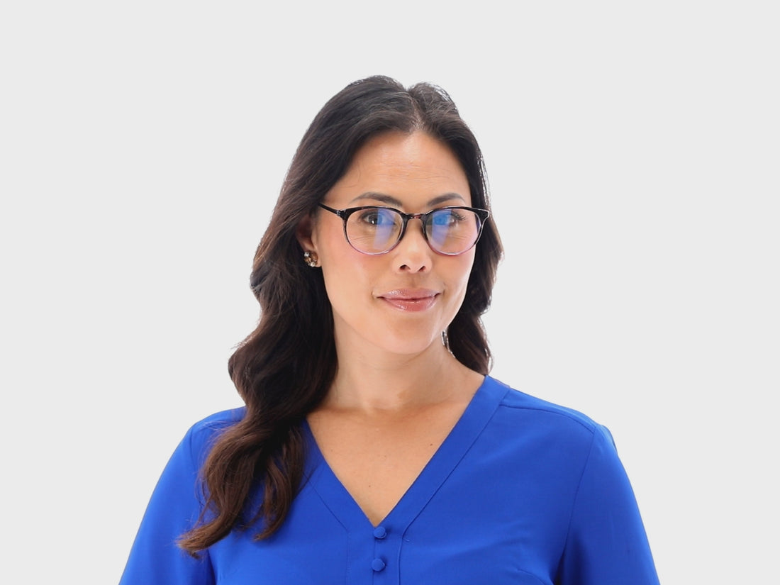 オフィスにの　ShowCase Blu-ray Tri-Focus Progressive Blue Light Readers 2307 | SAV EYEWEAR